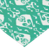 Modernes chic-texturiertes, grünes Kat-Stammmuster Tischdecke (Schrägansicht)