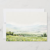 Modernes Chic Watercolor Weinroute Mendrisiotto Dankeskarte (Rückseite)