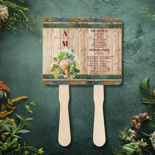 Modernes Chic Watercolor Weinroute Mendrisiotto Fächer