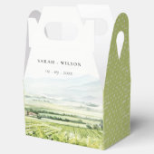 Modernes Chic Watercolor Weinroute Mendrisiotto Geschenkschachtel (Geöffnet)