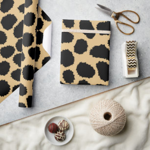 Modernes Chic Wildlife Cheetah Animal Print Muster Geschenkpapier