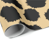 Modernes Chic Wildlife Cheetah Animal Print Muster Geschenkpapier (Rolleneckpunkt)