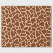 Modernes Chic Wildlife Giraffe Tierdruckmuster Geschenkpapier (Flach)