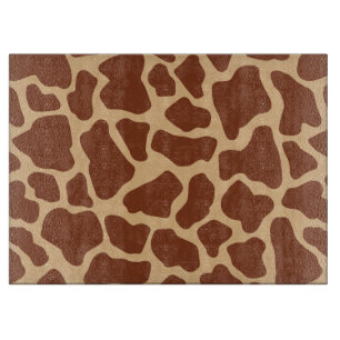 Modernes Chic Wildlife Giraffe Tierdruckmuster Schneidebrett