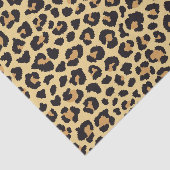Modernes Chic Wildlife Leopard Tierdruckmuster Seidenpapier (Ausschnitt)