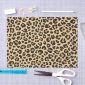 Modernes Chic Wildlife Leopard Tierdruckmuster Seidenpapier (Handwerk)