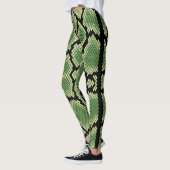 Modernes Chic Wildlife Schlange Tierische Muster Leggings (Links)