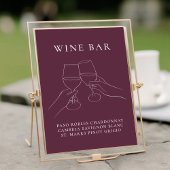 Modernes Chic Wine Bar Poster