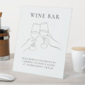 Modernes Chic Wine Bar Sockelschild (In Situ)