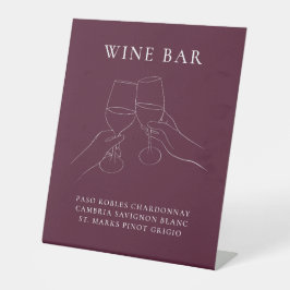 Modernes Chic Wine Bar Sockelschild