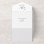 Modernes Chinesisch in einer Hochzeitseinladung All In One Einladung (Außenbereich)