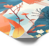 Modernes chinesisches Illustrationspopster Poster (Ecke)