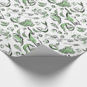 Modernes Chinesisches Kochbuch Zeichnend Wrapping Geschenkpapier (Ecke)