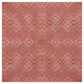 Modernes chinesisches rotes Art Deco Geometrisches Stoff (Muster)