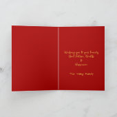 Modernes chinesisches Schlangenjahr 2025 VGC1c Feiertagskarte (Innenseite)