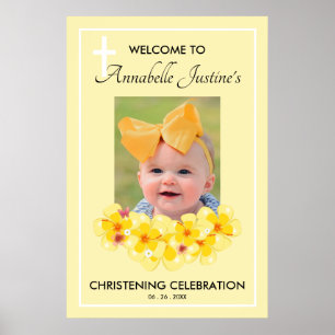 Modernes CHRISTENING DATEI Party Begrüßung Poster