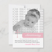 Modernes Christening oder Taufe Einladung (Vorderseite)