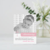 Modernes Christening oder Taufe Einladung (Stehend Vorderseite)