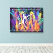 Modernes Christliches Bibelkunstwerk Buch von Dani Leinwanddruck (Insitu (Holzboden))