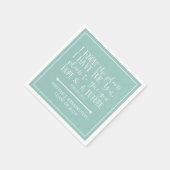 Modernes Christliches Bibelverein Aquamarines Aqua Serviette (Ecke)