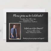 Modernes Christliches Bible Verse Abschluss Foto Einladung (Rückseite)