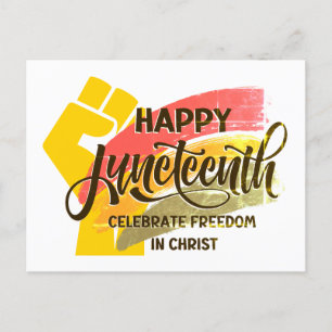 Modernes Christliches JUNETEENTH Postkarte