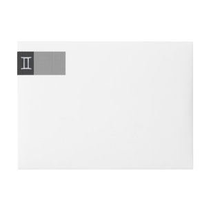 Modernes Chrome wie Gemini Zodiac-Zeichen