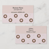 Modernes Circle Design braun und rosa Visitenkarte (Vorne/Hinten)