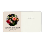 Modernes Circle Foto Small Business Shipping Label (Vorne)