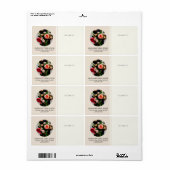 Modernes Circle Foto Small Business Shipping Label (Vorne)
