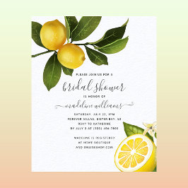 Modernes Citrus Lemon Garden Brautparty laden ein Flyer