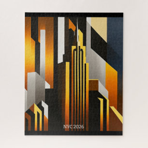 MODERNES CITYSCAPE METROPOLIS ART DESIGN PUZZLE