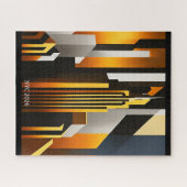 MODERNES CITYSCAPE METROPOLIS ART DESIGN PUZZLE (Horizontal)