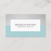 Modernes Clean Luxe Minimalistisch Beruflich Blue