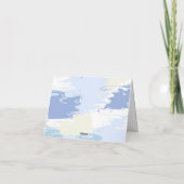 Modernes Cloud Nine-Brautparty Dankeskarte (Rückseite)