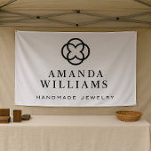 Modernes Clover Logo Luxus-Boutique Banner