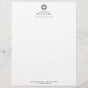 Modernes Clover Logo Luxus-Boutique Briefkopf