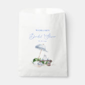 Modernes Coastal Beach Picnic Brautparty Geschenktütchen (Vorderseite)