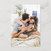 Modernes Coastal Beach Watercolor Hochzeitssemble- Begleitkarte (Rückseite)