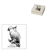 Modernes Cockatoo, Bibliothek und Buch der Librien Gummistempel (Stempel)