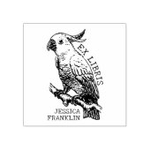 Modernes Cockatoo, Bibliothek und Buch der Librien Gummistempel (Prägung)