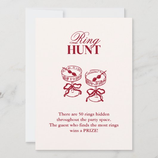 Modernes Cocktail-Brautparty (Vorderseite)