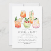 Modernes Cocktail-Party | Niedliche Girl Womens Ge Einladung (Vorderseite)