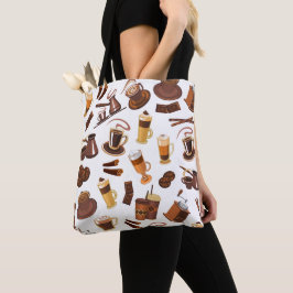 Modernes Coffee Lover Muster Tasche