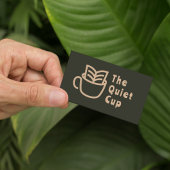 Modernes Coffee Shop Berufliches Logo Visitenkarte