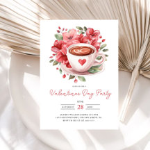 Modernes Coffee Valentines Galentines Party