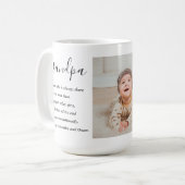 Modernes Collage Bestes Opa je Schönheitsgeschenk Kaffeetasse (Vorderseite Links)