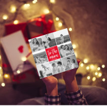 Modernes Collage Couple Foto & to Moon Zitat