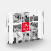 Modernes Collage Couple Foto & to Moon Zitat (Links)