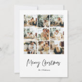 Modernes Collage Family Foto | Frohe Weihnachten (Vorderseite)